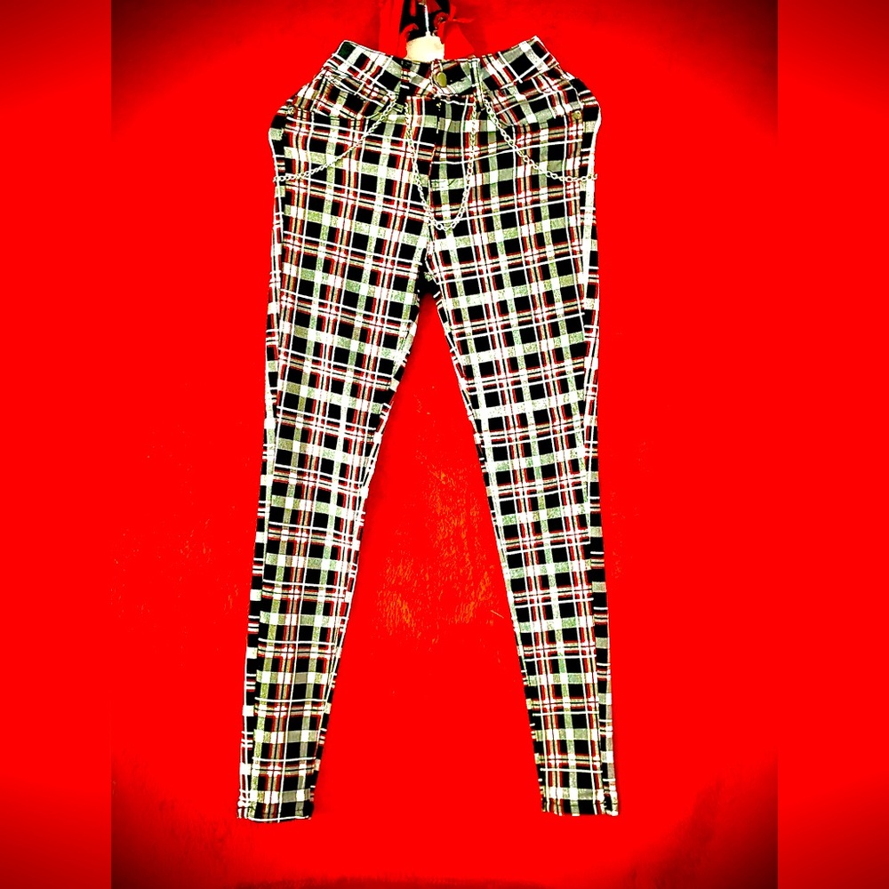 Plaid pastel pants